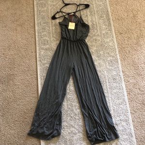 Gray Jersey Jumpsuit